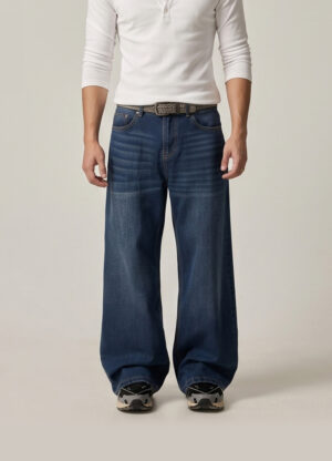 Deep Blue Baggy Jeans (New Drop)