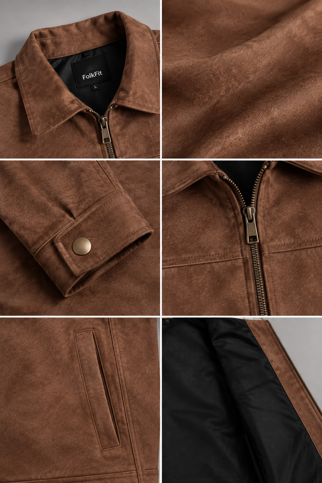 Suede Leather Jacket - Image 4