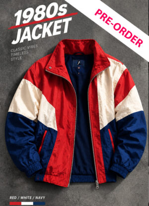 80s Retro Jacket Red Blue (Pre-Order)
