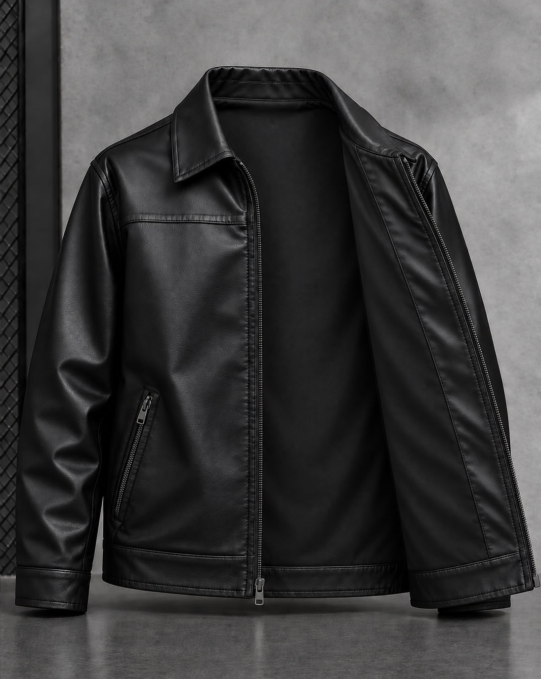 Faux Lather Jacket - Image 5