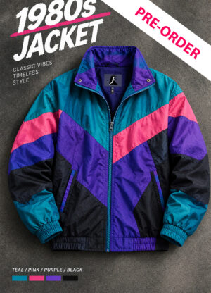 80s Retro Jacket Pink Purple  (Pre-Order)