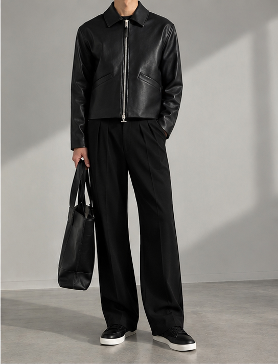Faux Lather Jacket-(New Arrival) - Image 4